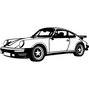 300x300 Porsche Car Vector