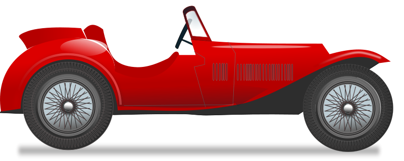 800x320 Vintage Race Car Free Vector 4vector