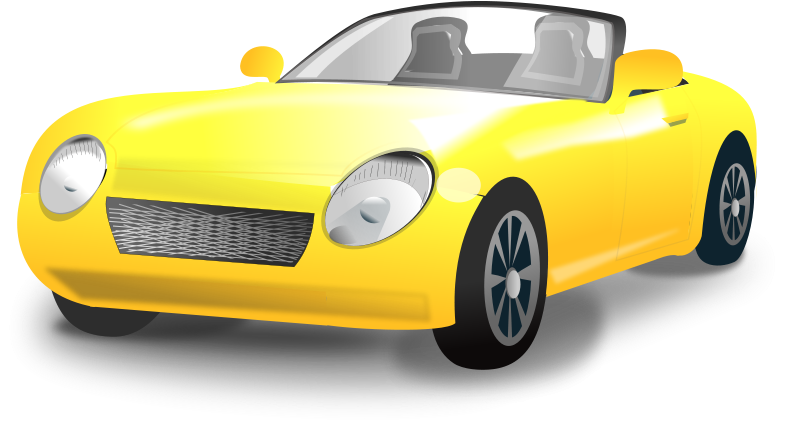 800x425 Yellow Convertible Sports Car Free Vector 4vector