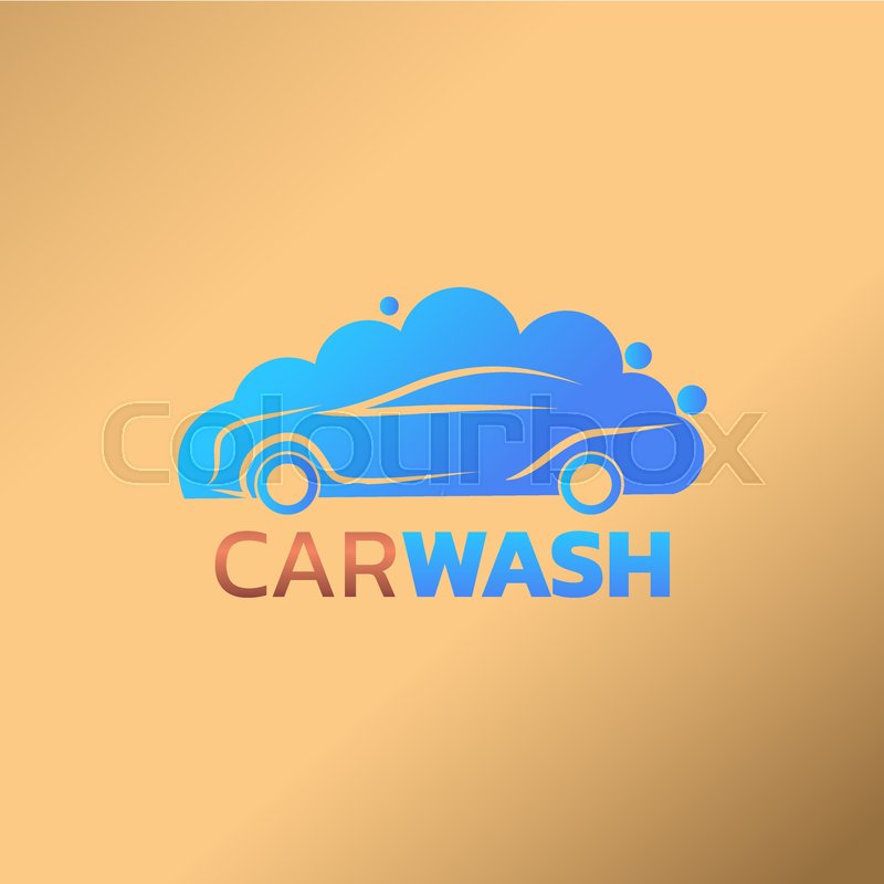 800x800 Car Wash Service Logo Vector Design Stock Vector Colourbox