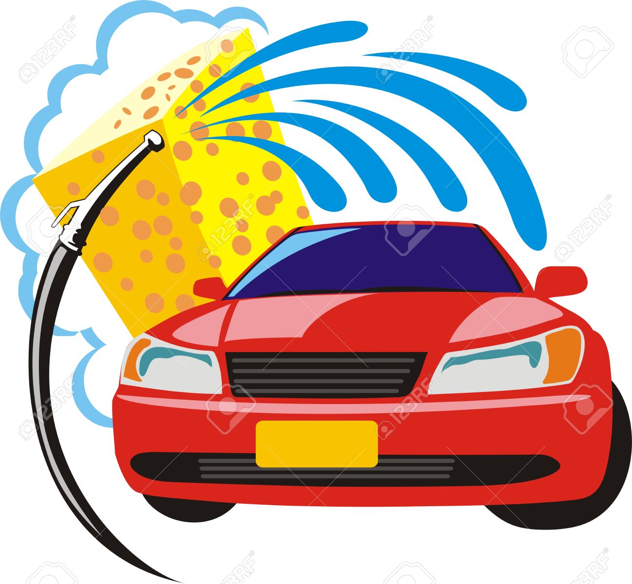 1300x1201 Vector Car Wash Download