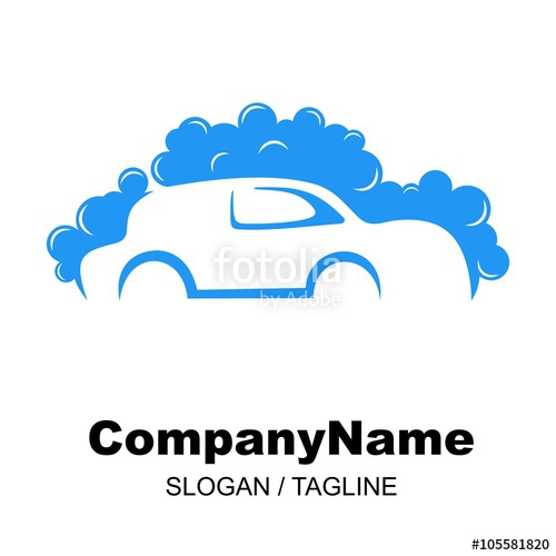 500x500 Car Wash Logo Vector
