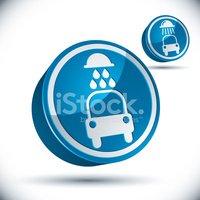 200x200 Car Wash Vector 3d Stock Vectors