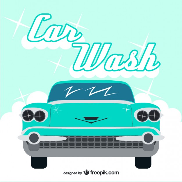 626x625 Vintage Car Wash Vector Vector Free Download