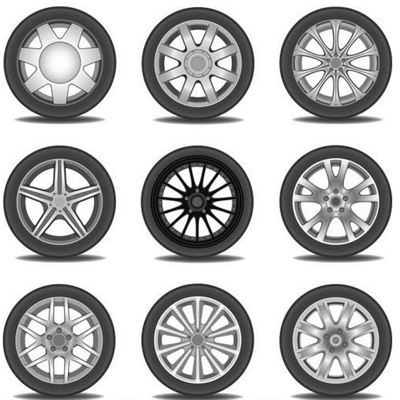 565x565 Car Wheels Vector Graphic Ai Format Free Vector Download