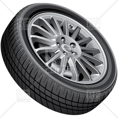 400x400 Car Wheel Vector Image Vector Artwork Of Objects Vectorroom