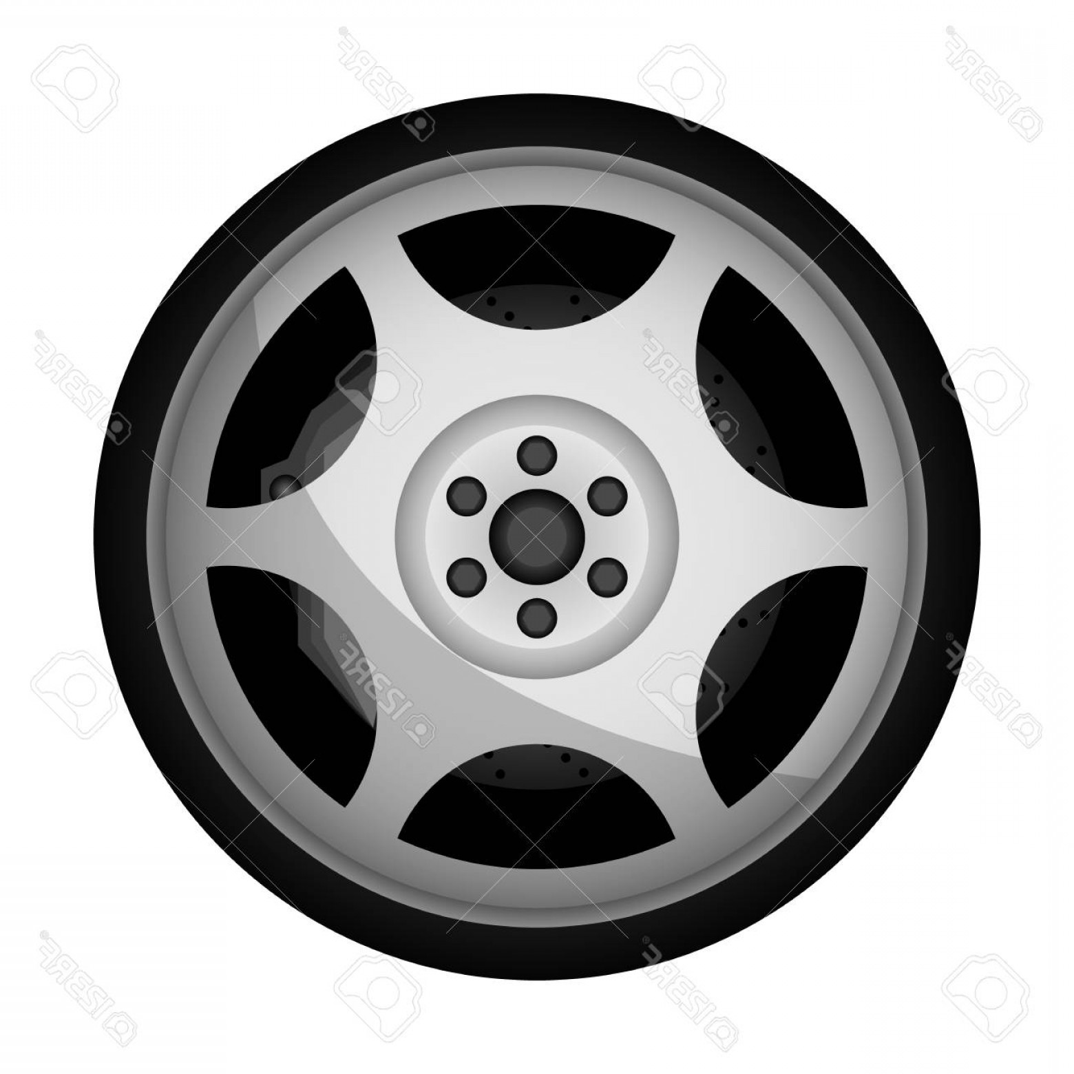 1560x1560 Photostock Vector Side View Sports Racing Car Wheel Vector Icon
