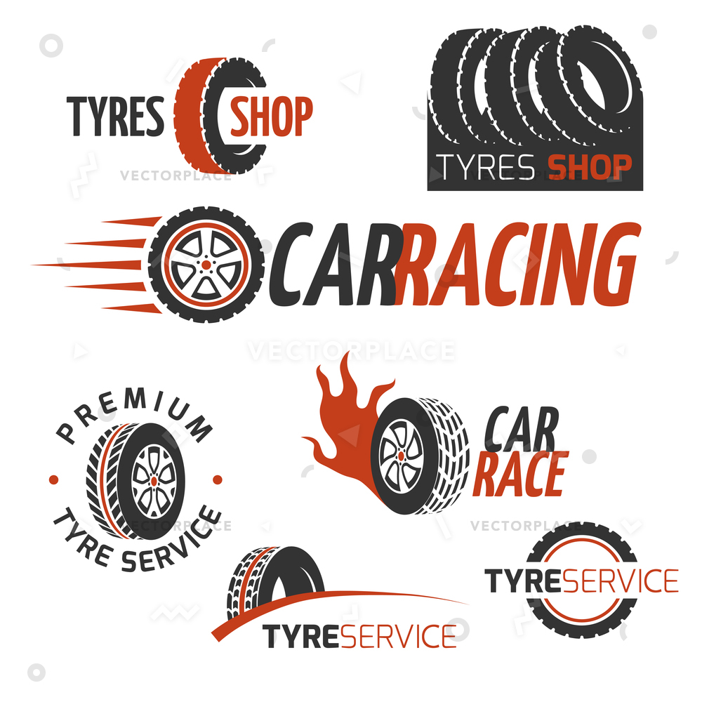 1000x1000 Automobile Rubber Tire Shop Car Wheel Vector Illustration 59261
