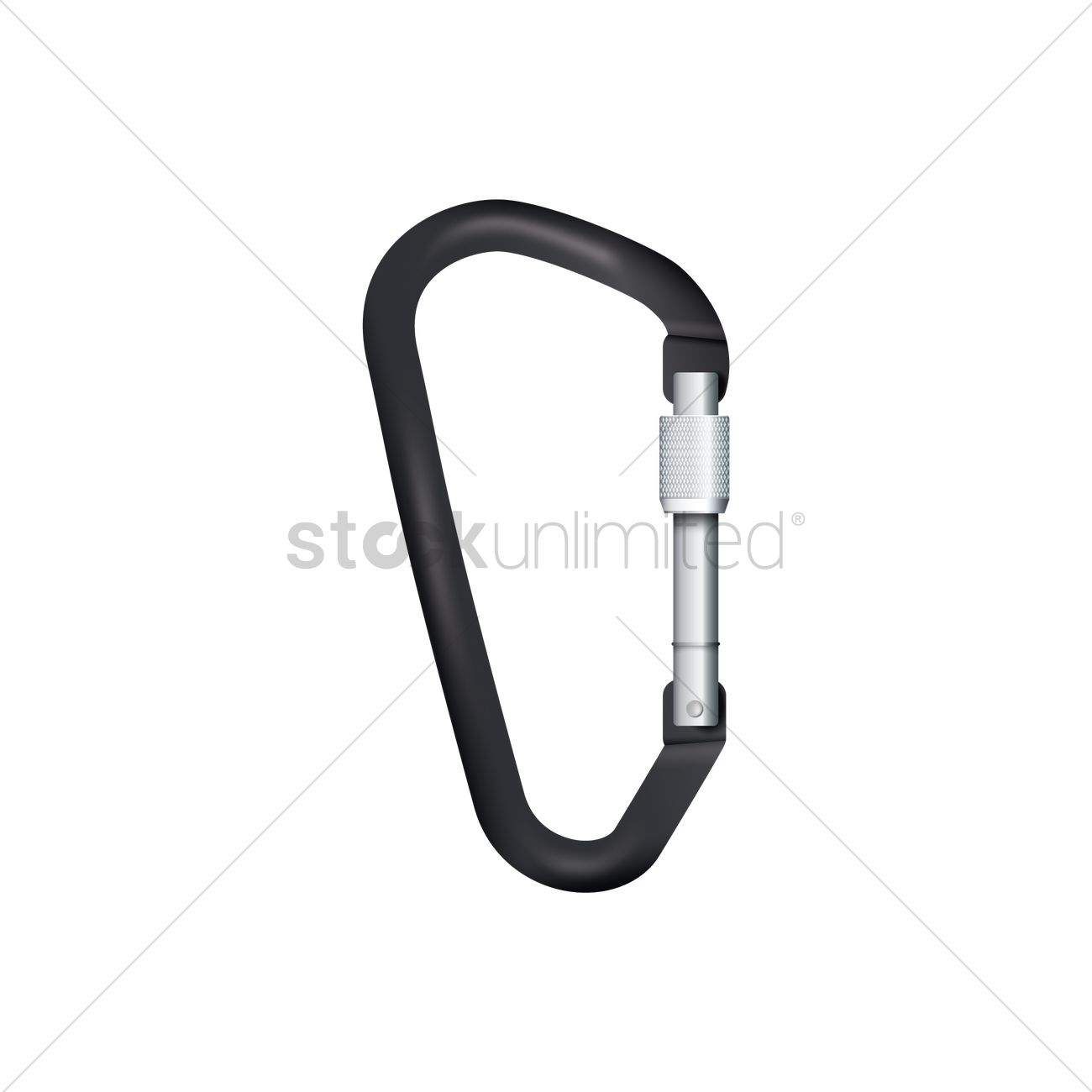 1300x1300 Carabiner Vector Image