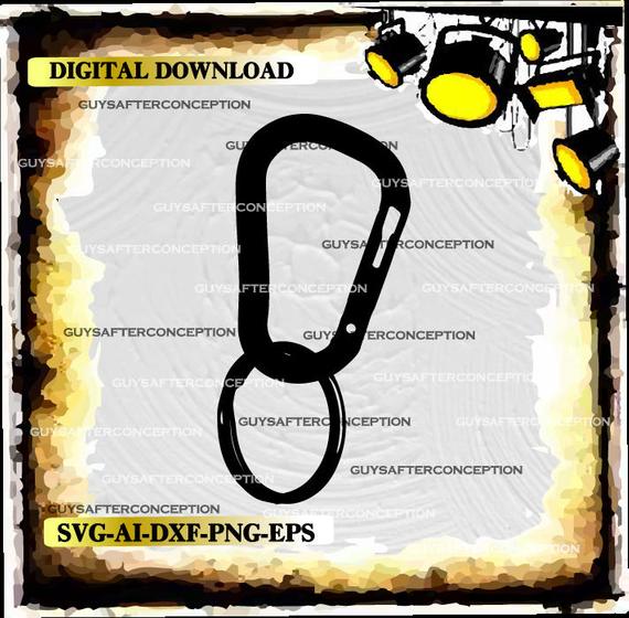 570x560 Carabiner Vector Images Svg Files Digital Cutting Files Ai Etsy