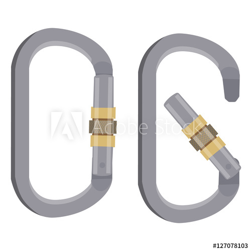 500x500 Carabiner Vector Icons