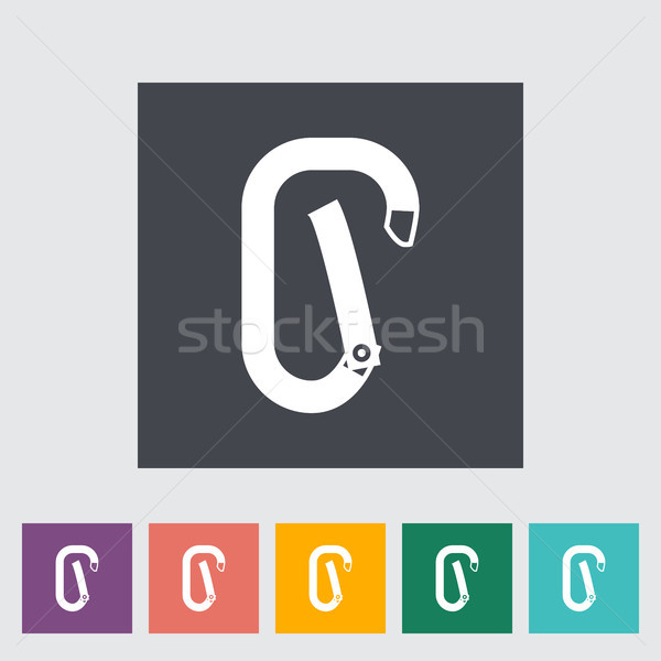 600x600 Climbing Carabiner Vector Illustration Oleksii Afanasiev (Smoki