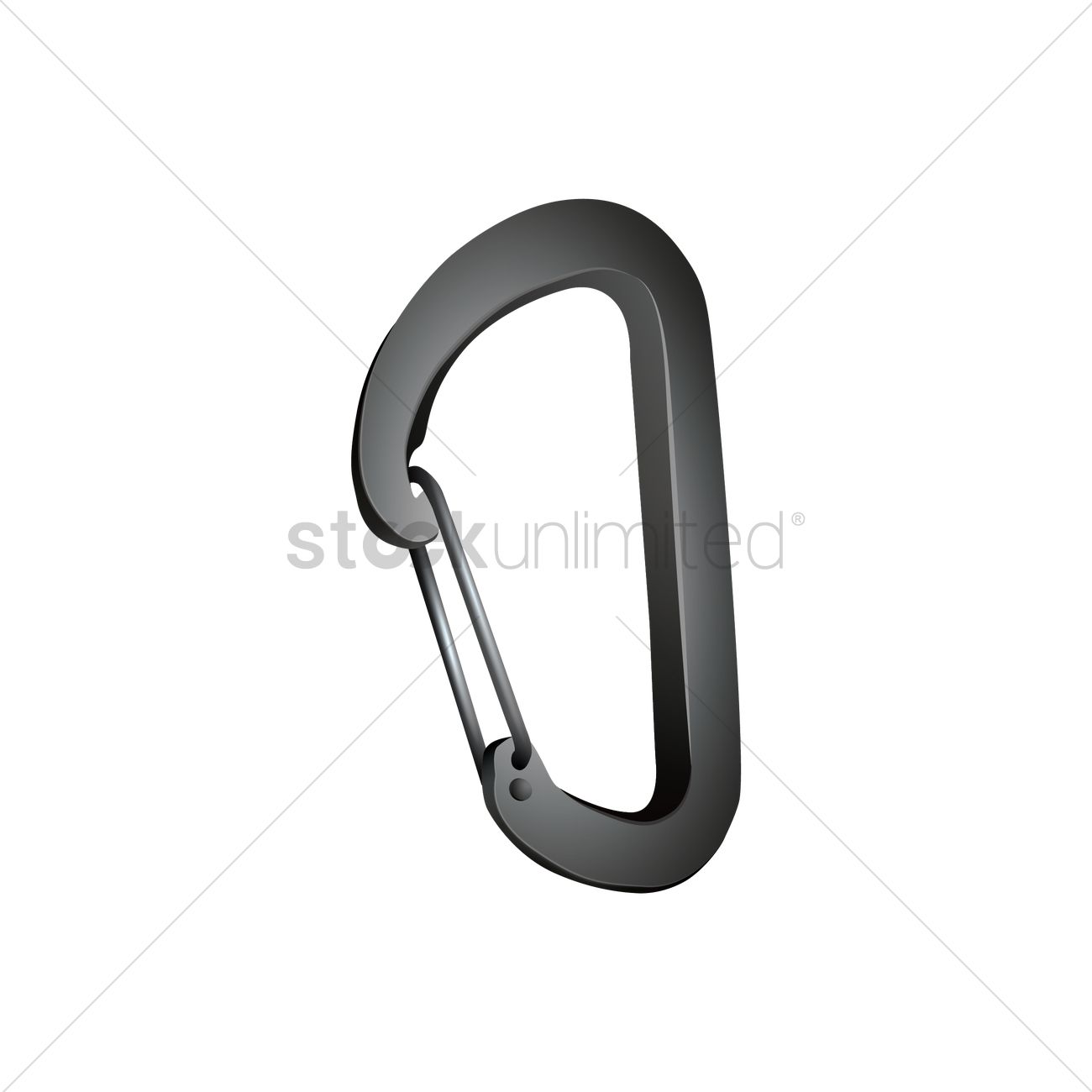 1300x1300 Carabiner Vector Image