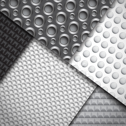 440x440 Set Of Several Seamless Carbon Fiber Patterns Stock Vector