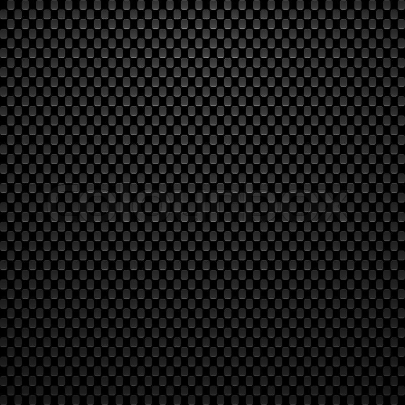 800x800 Black Carbon Fiber Texture, Vector Background Illustration Stock