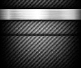 280x235 Black Carbon Fiber With Polished Metal Vector Background 02