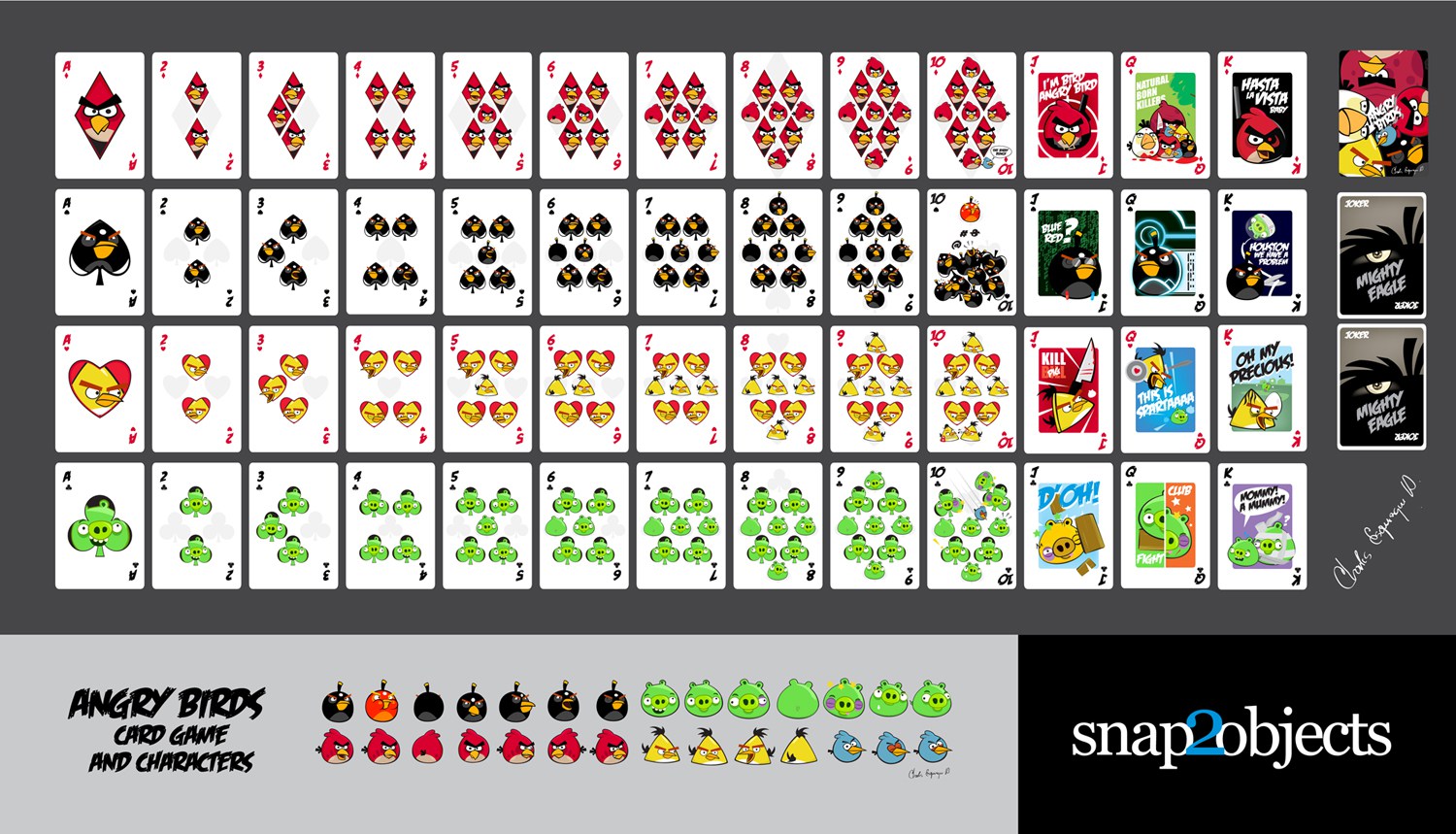 1500x859 Angry Birds Playing Card Deck And Vector Characters