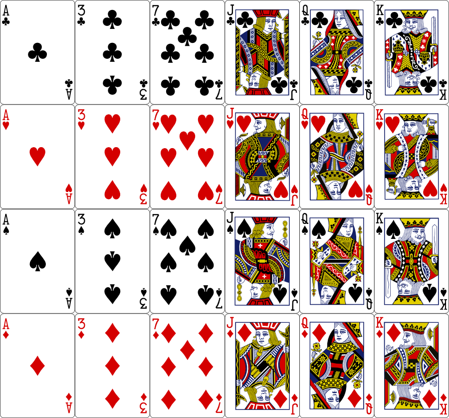 900x838 Vectorized Playing Cards