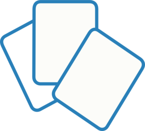 299x270 Card Deck Blue Clip Art