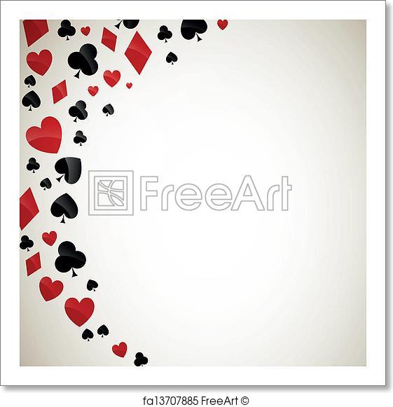 561x581 Free Art Print Of Vector Playing Card Suits. Vector Illustration