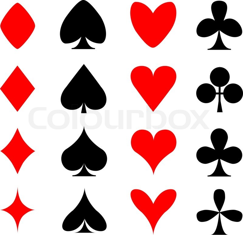 800x772 Suit Cards Symbols Stock Vector Colourbox
