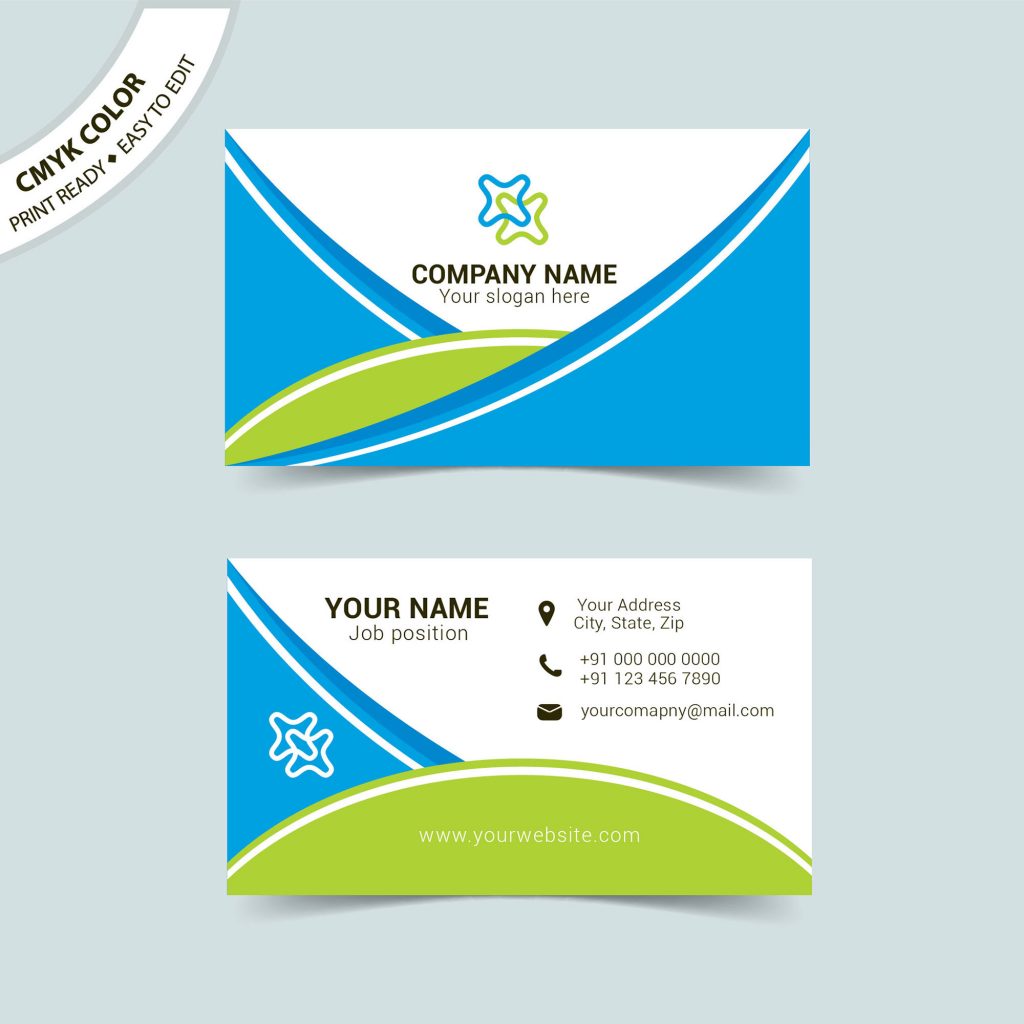 1024x1024 Creative Business Card Vector Template Free Download