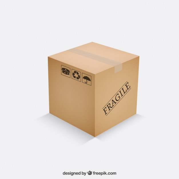 626x626 Cardboard Box Vector Free Download