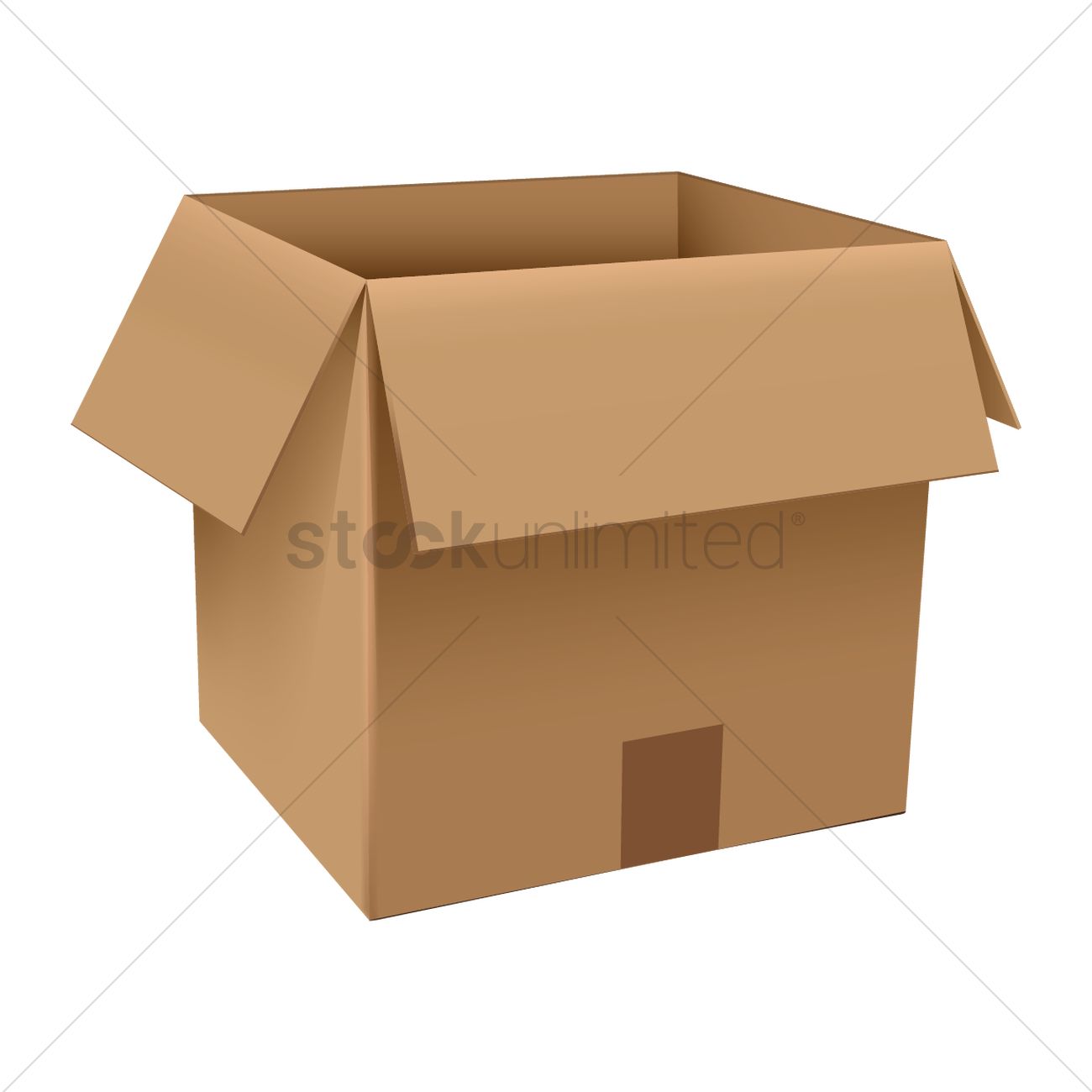 1300x1300 Cardboard Box Vector Image