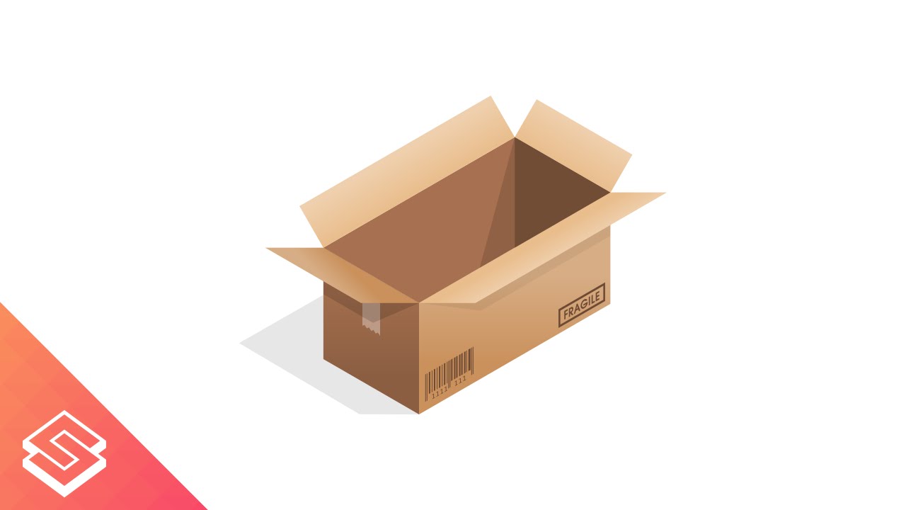 1280x720 Inkscape For Beginners Vector Cardboard Box Amp Barcode