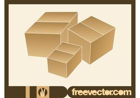 286x200 Cardboard Box Free Vector Art