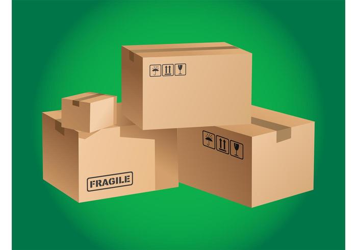 700x490 Cardboard Boxes Vector