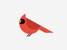 236x177 Red Cardinal Vector Icon. Stock Vector. Illustration Of Silhouette