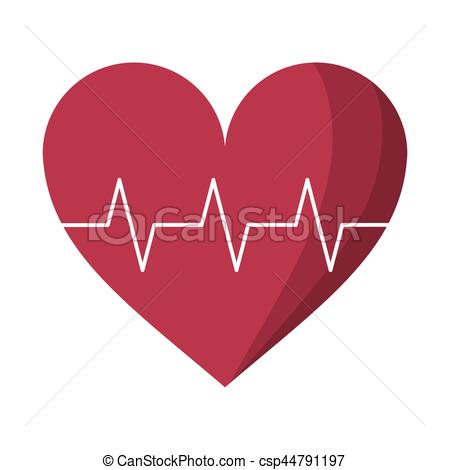 450x470 Heart Pulse Rhythm Cardio Vector Illustration Eps 10.