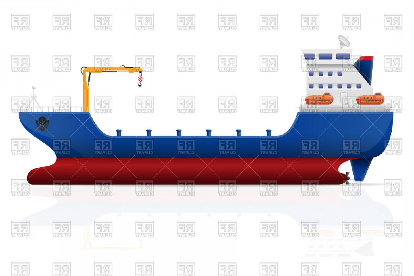 1440x960 Nautical Cargo Ship Vector Clipart Sohadacouri