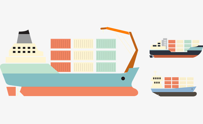 650x400 Small Fresh Cargo Ship Vector, Flat, Graphics, Geometry Png And