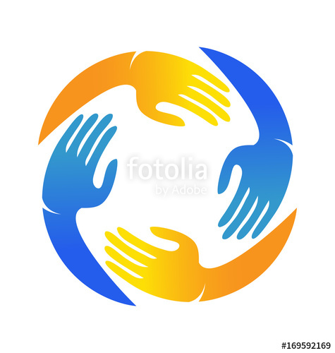 475x500 Caring Hands Together Icon Logo Stock Image And Royalty Free