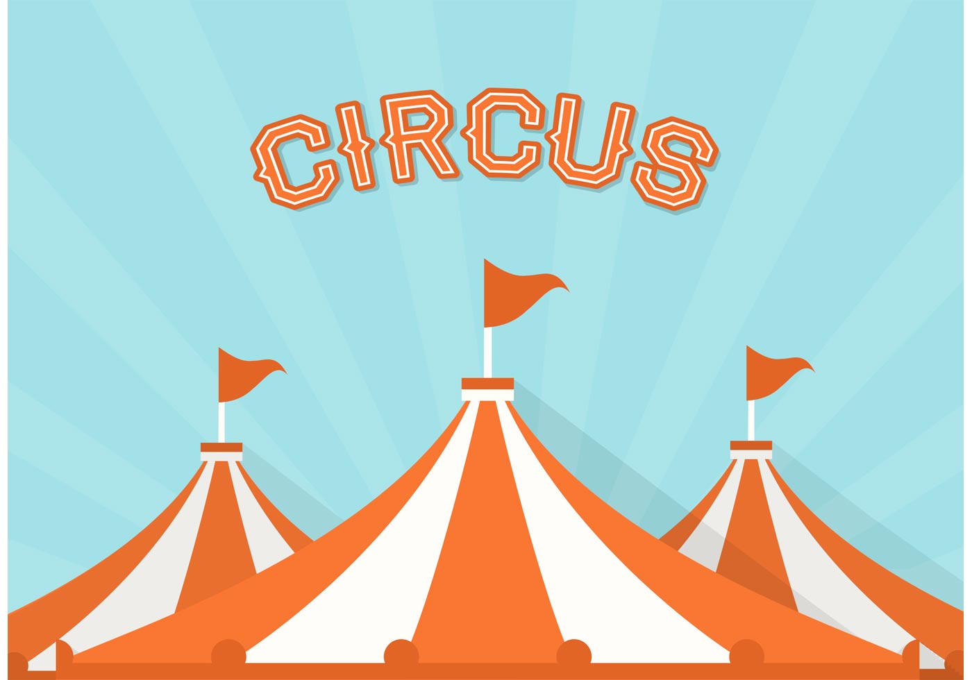 1400x980 Free Big Top Circus Vector Background