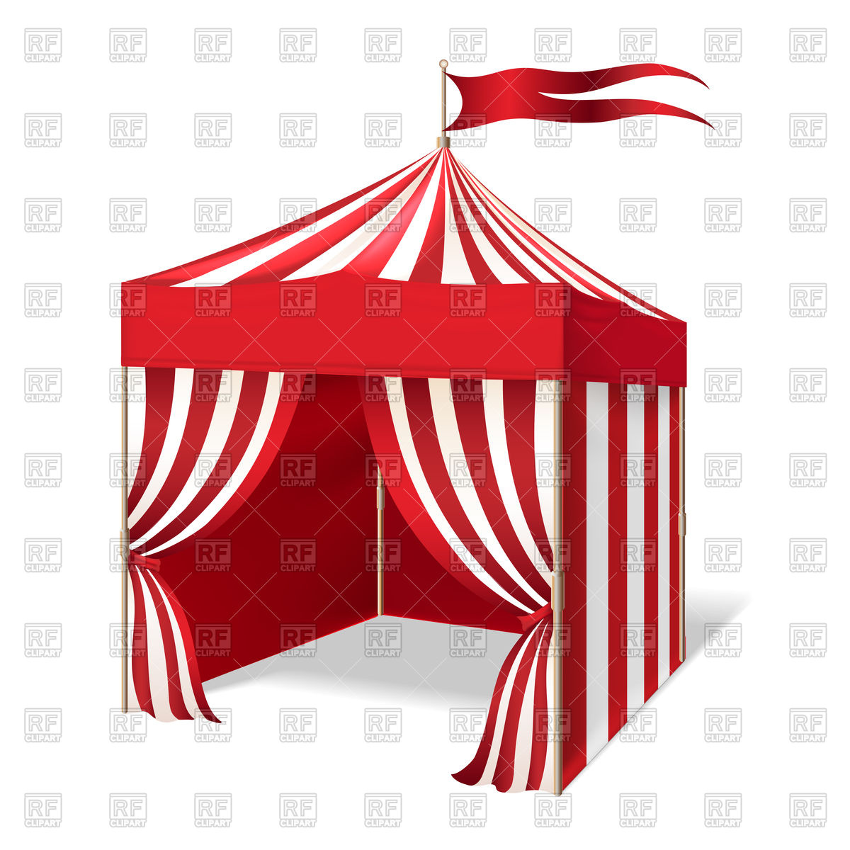 1200x1200 Carnival Tent Vector Image Vector Artwork Of Objects