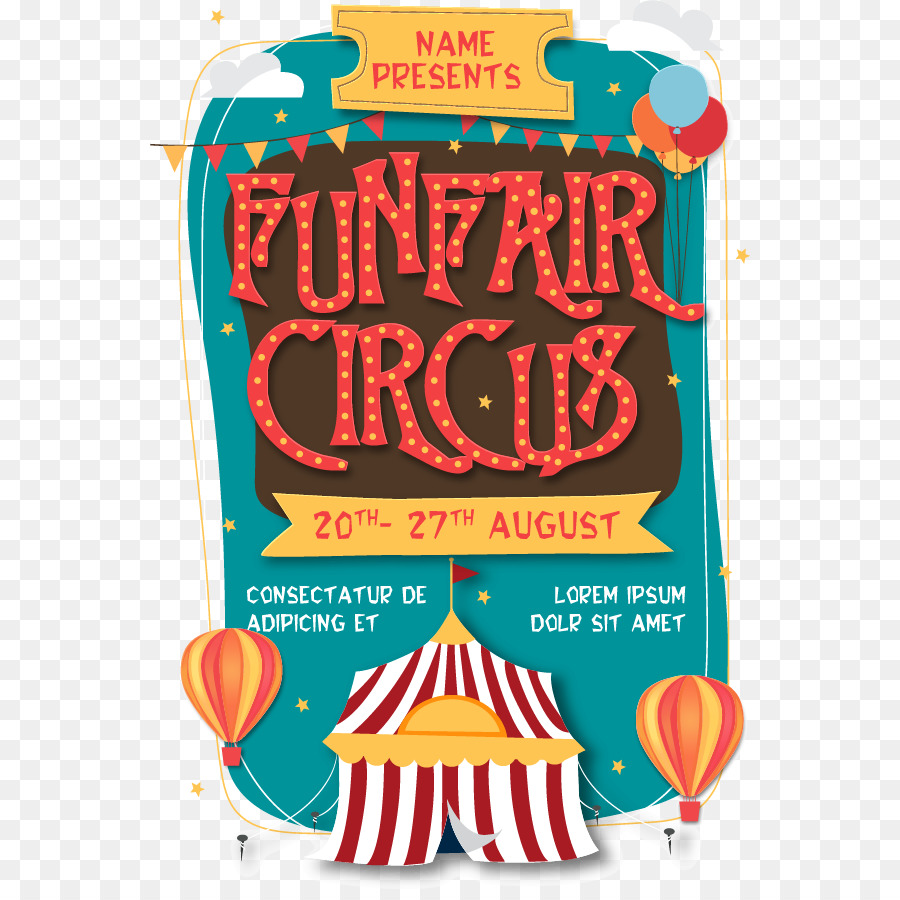 900x900 Circus Flyer Poster Traveling Carnival