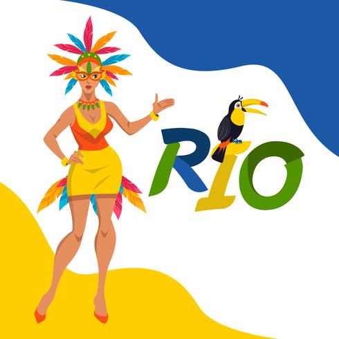 490x490 Rio Carnival Vector Illustration Concept