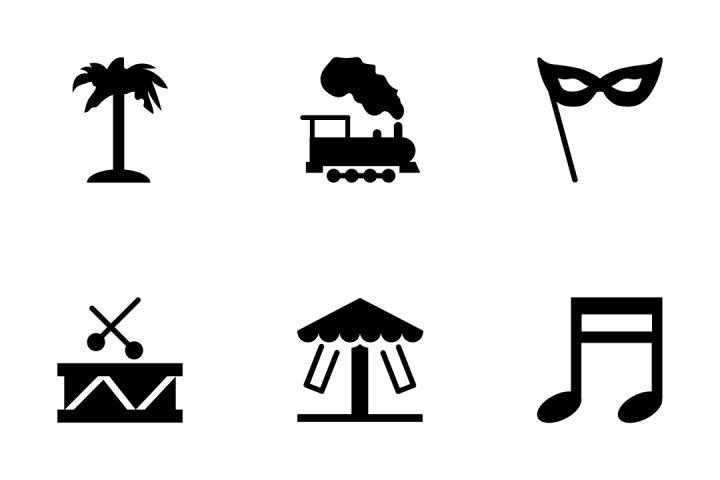 720x480 Carnival Vector Icons Icon Pack