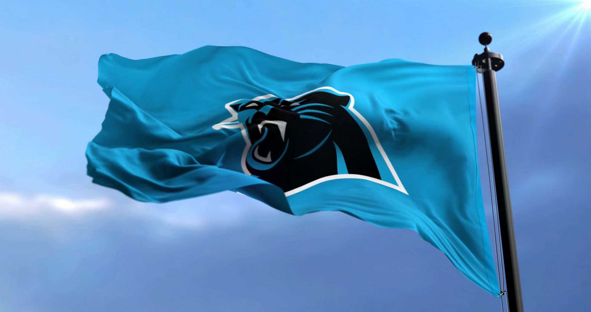 2304x1215 Carolina Panthers Flag American Football Team Of The National