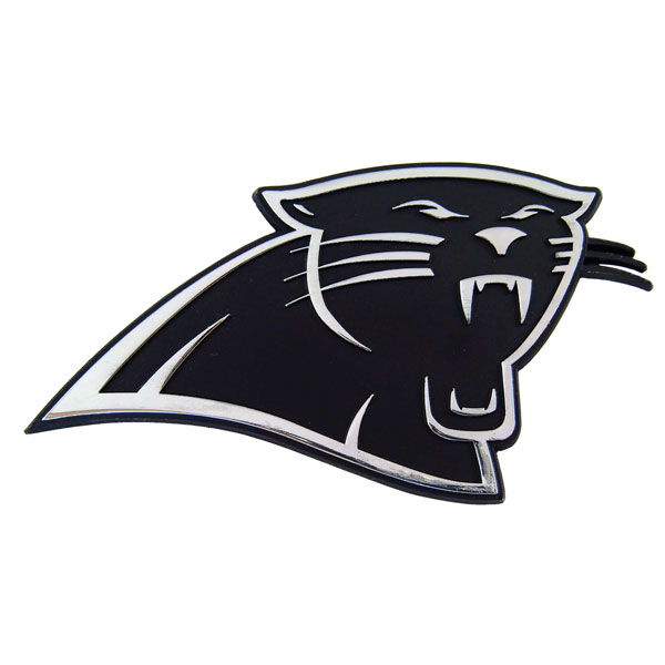 600x600 Carolina Panthers Premium Solid Metal Logo Car Truck Emblem Decal