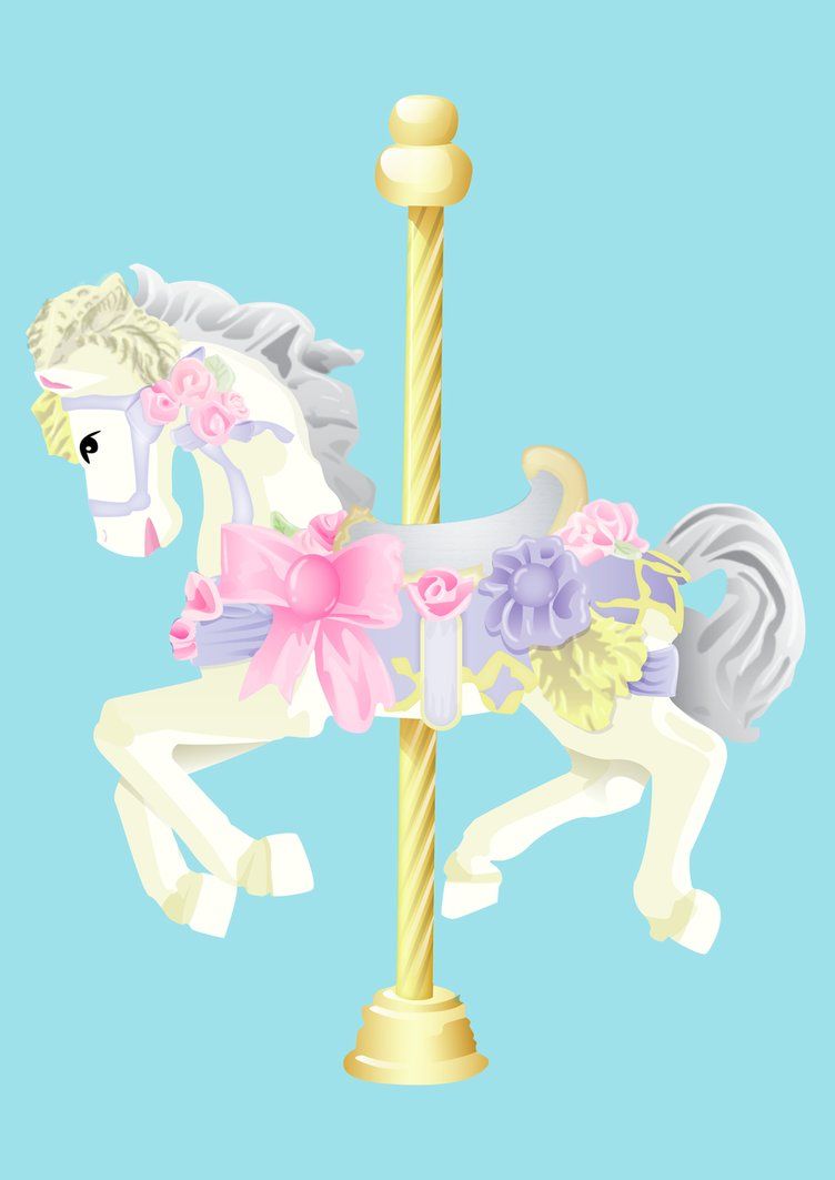 752x1063 Horse Carousel Vector
