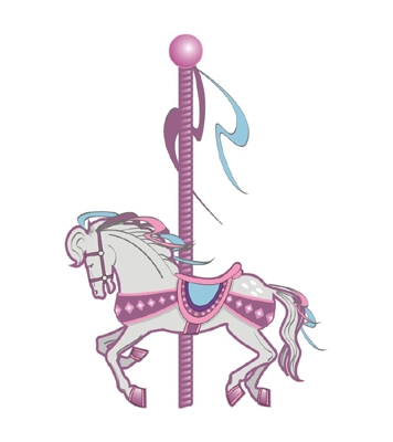 356x400 Carousel Horse