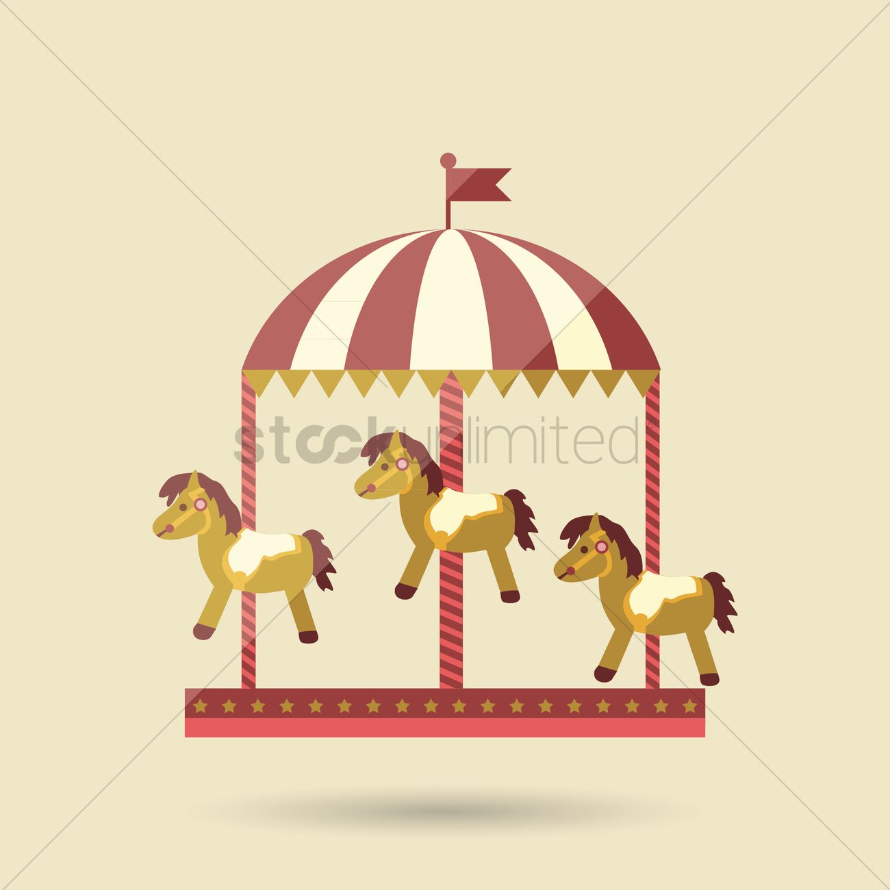 1300x1300 Carousel Vector Image