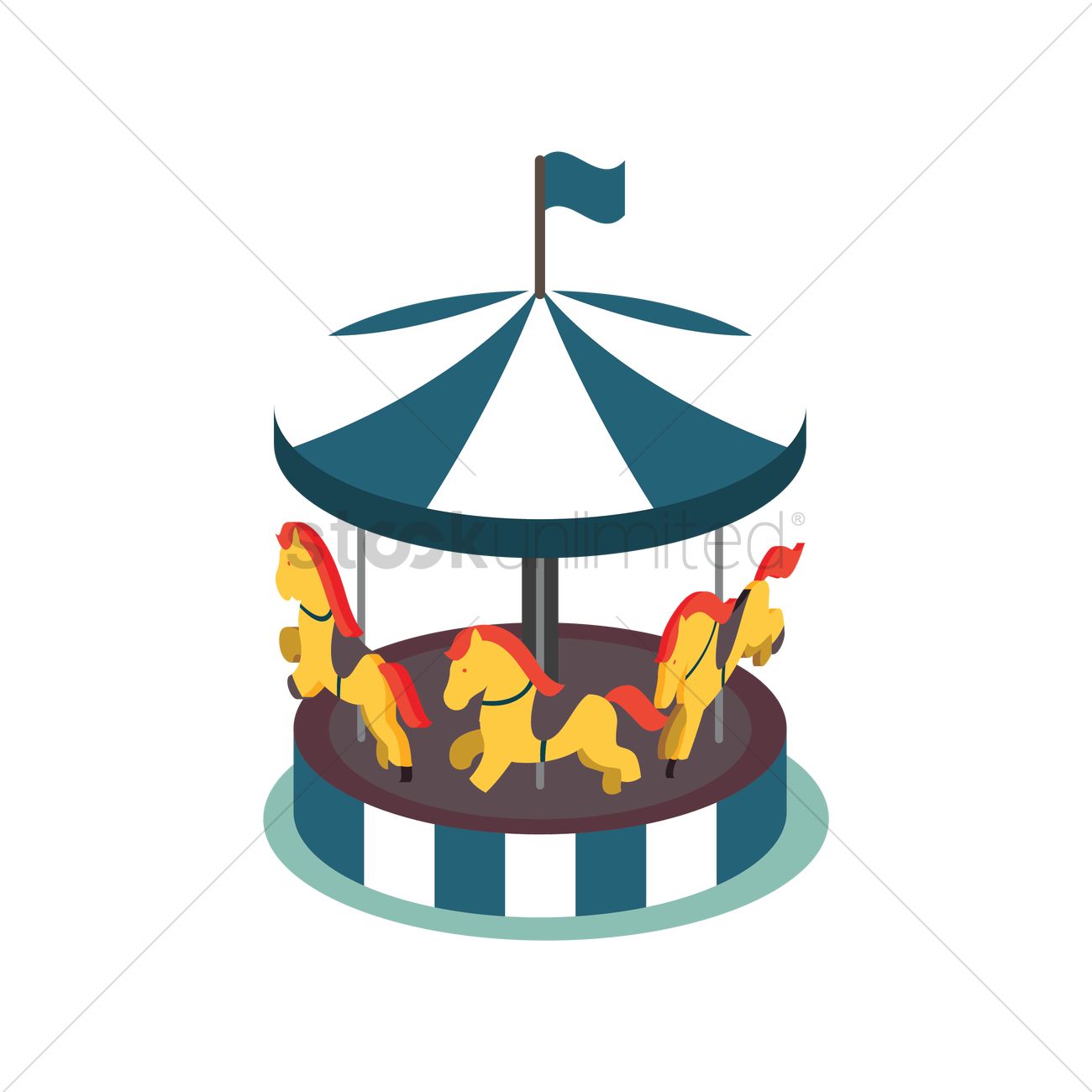 1300x1300 Carousel Vector Image