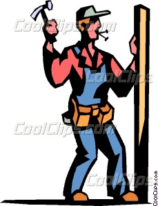 229x300 Carpenter Vector Clip Art