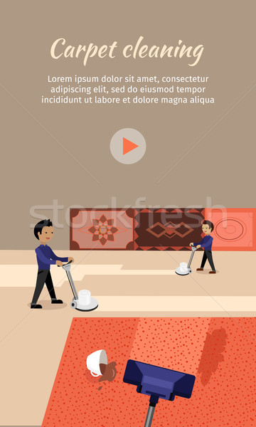 360x600 Carpet Cleaning Stock Vectors, Illustrations And Cliparts Stockfresh