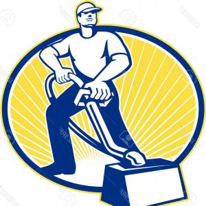 300x300 Photohand Drawn Vector Illustration Of An Dog Carpet Cleaner